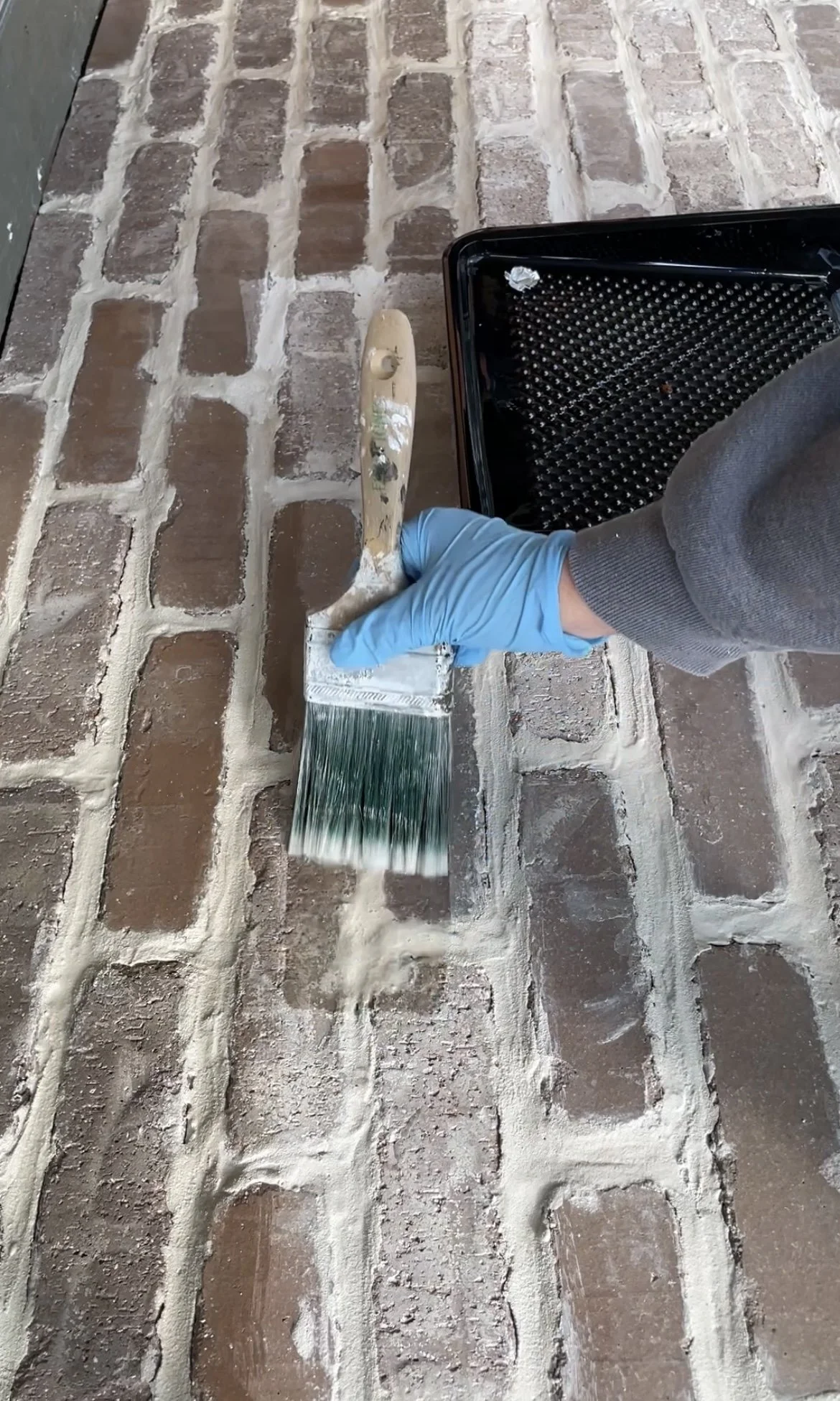 How To Install Bricks On A Concrete Porch Floor Nadine Stay